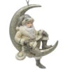 Kurt Adler Glittered Santa Sitting On Moon Ornament -Christmas Decoration Shop 010594B Glittered Santa Sitting On Moon Ornament 38144.1648648509