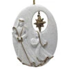 Glittered Holy Family Ornament
