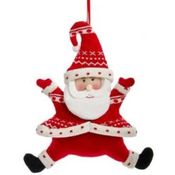 Kurt Adler Red & White Santa Ornament