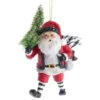 Kurt Adler Gingham Holiday Santa With Tree Ornament 2 Kurt Adler Gingham Holiday Santa With Tree Ornament -Christmas Decoration Shop 013920B Gingham Holiday Santa With Tree Ornament 89140.1654701111