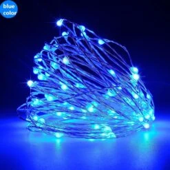 BLOWOUT 33 FT | 100 LED Blue Waterproof Micro Fairy String Lights With Power Adaptor