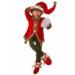 Bendable Postcard Elf Ornament