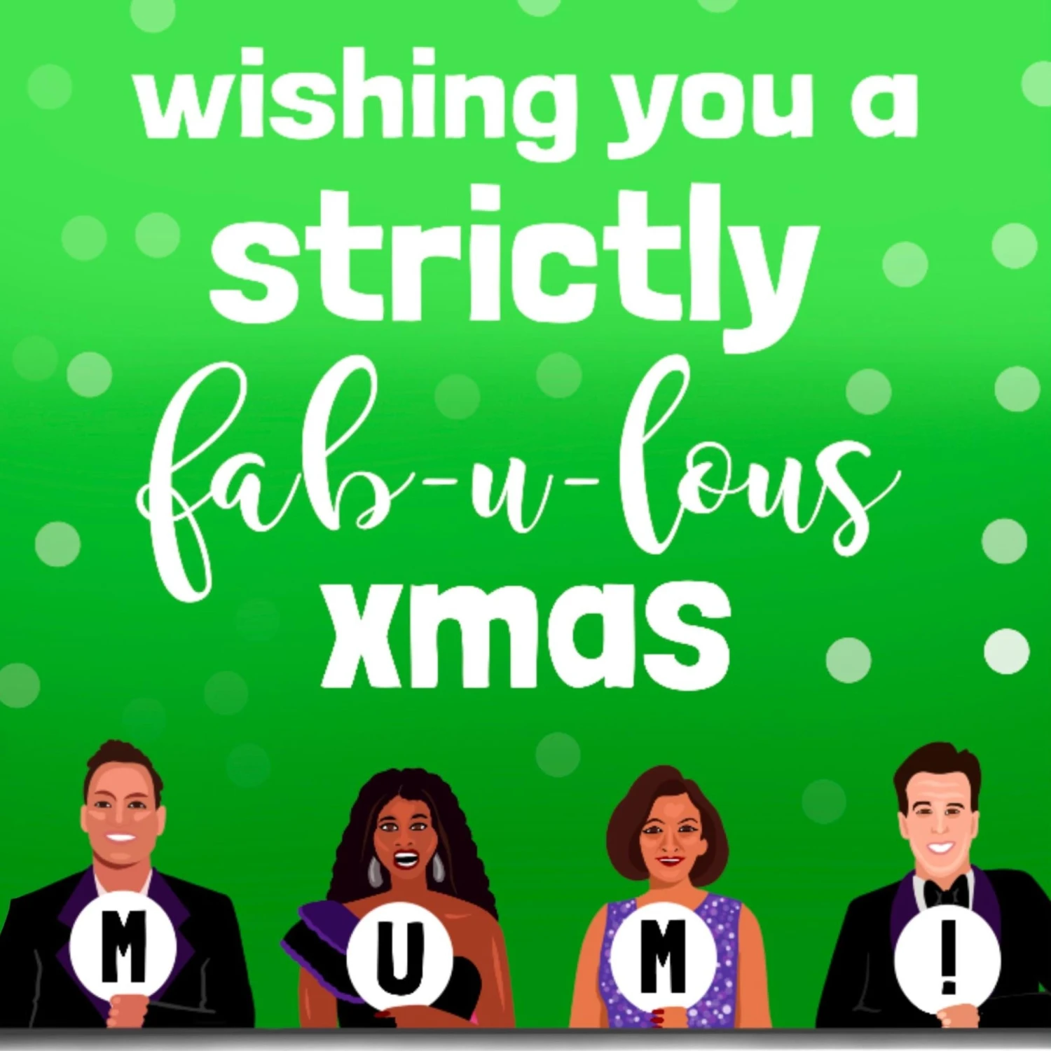 Strictly Fabulous Xmas Mum Confetti-exploding Greetings Card 4 Strictly Fabulous Xmas Mum Confetti-exploding Greetings Card - Image 2