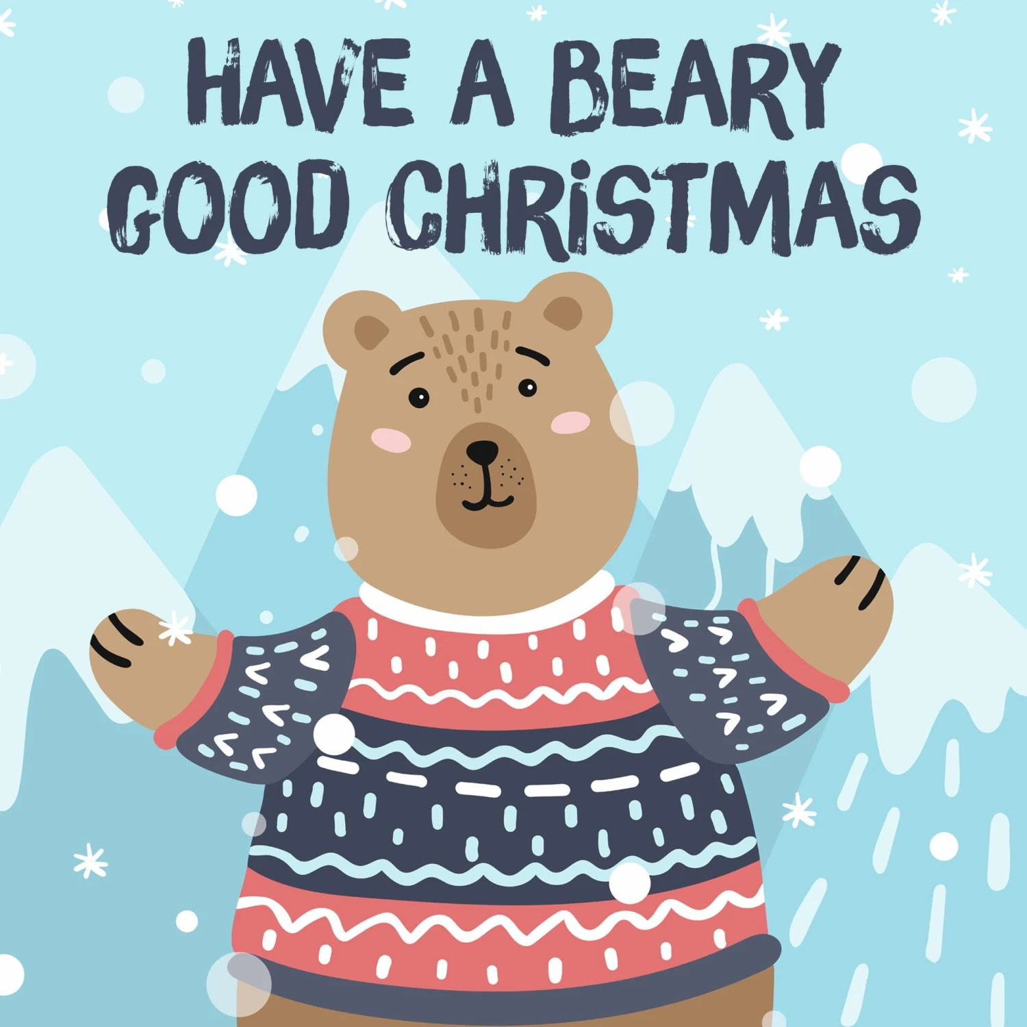 Beary Good Christmas Confetti-exploding Greetings Card 4 Beary Good Christmas Confetti-exploding Greetings Card - Image 2