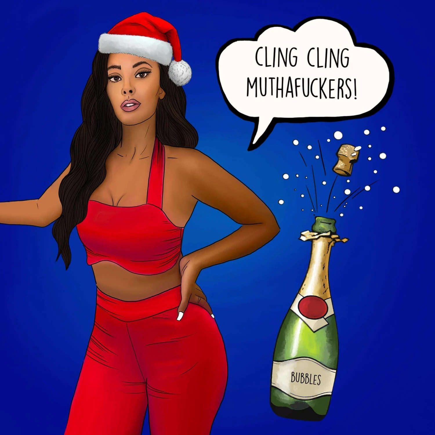 Cling Cling Muthaf**kers Christmas Confetti-exploding Greetings Card 4 Cling Cling Muthaf**kers Christmas Confetti-exploding Greetings Card - Image 2