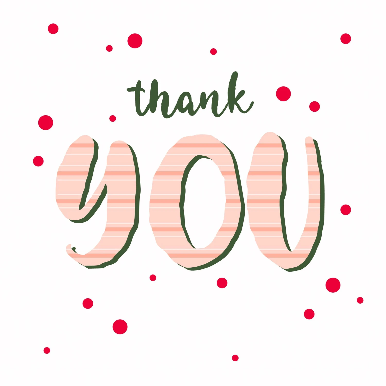 Christmas Thank You Red Dots Confetti-exploding Greetings Card 4 Christmas Thank You Red Dots Confetti-exploding Greetings Card - Image 2