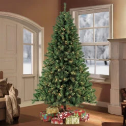 9’ X 62” Pre-Lit Full Northern Fir Artificial Christmas Tree – Clear Lights -Christmas Decoration Shop 277 nfg 90c10 002 48425.1588393632