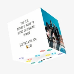 This Year For Christmas I'm Giving Everyone My Opinion Confetti-exploding Greetings Card