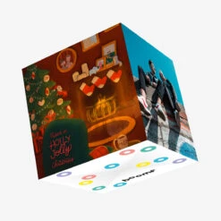 Have A Holly Jolly Christmas Awesome Traditional Confetti-exploding Greetings Card