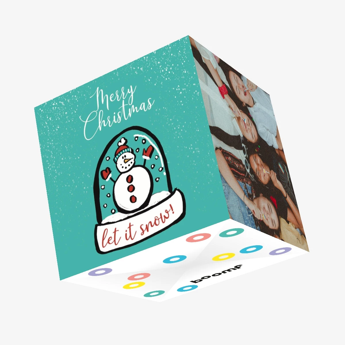 Let It Snow Snowglobe Confetti-exploding Greetings Card 3 Let It Snow Snowglobe Confetti-exploding Greetings Card