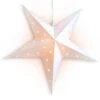 LANTERN + CORD + BULB | 24" White Weatherproof Star Lantern Light Lamp, Hanging Decoration -Christmas Decoration Shop 5pointlit100 abe36b8a 538f 4450 82ac 41fc4aa37657