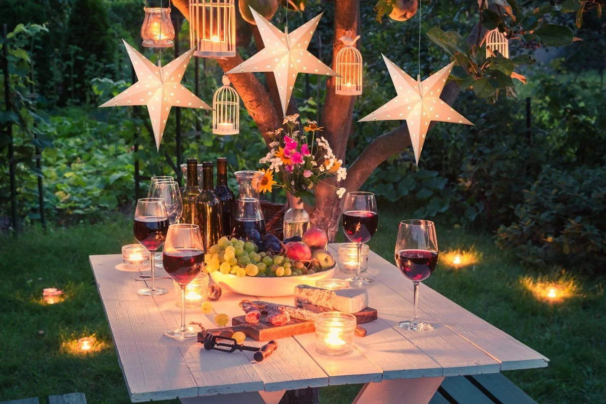 LANTERN + CORD + BULB | 24" White Weatherproof Star Lantern Light Lamp, Hanging Decoration 9 LANTERN + CORD + BULB | 24" White Weatherproof Star Lantern Light Lamp, Hanging Decoration - Image 7