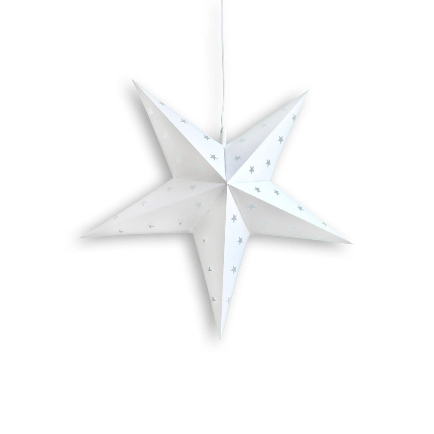16 Inch White Weatherproof Star Lantern Lamp, Hanging Decoration (Shade Only) 3 16 Inch White Weatherproof Star Lantern Lamp, Hanging Decoration (Shade Only)