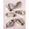 6 Pack | 3" Silver Kayla Mercury Glass Teardrop Ornaments Christmas Tree Decoration -Christmas Decoration Shop 6 pack mercury glass ornament kayla design square diamond shape silver