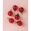6 Pack | 1.5" Red Ava Mini Mercury Handcrafted Glass Balls Ornaments Christmas Tree Decoration -Christmas Decoration Shop 6 pack mercury glass ornaments ava classic ball design red