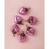 6 Pack | 1.5" Pink Cora Mercury Glass Heart Ornaments Christmas Tree Decoration 1 6 Pack | 1.5" Pink Cora Mercury Glass Heart Ornaments Christmas Tree Decoration -Christmas Decoration Shop 6 pack mercury glass ornaments cora heart pink