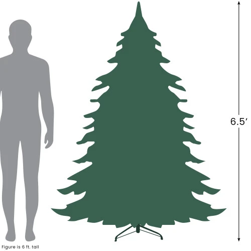 Northlight 6.5' Northern Pine Full Artificial Christmas Tree, Unlit 8 Northlight 6.5' Northern Pine Full Artificial Christmas Tree, Unlit - Image 6