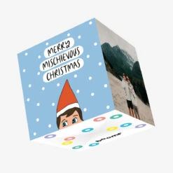 Merry Mischievous Christmas Confetti-exploding Greetings Card