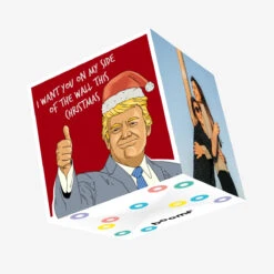 Kiwi Donald Trump Merry Christmas Confetti-exploding Greetings Card