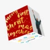 Merry First Christmas Together Minimalist Confetti-exploding Greetings Card -Christmas Decoration Shop 7fd38f4f55cd4691746ad9bc26428d3a