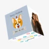 Merry Christmas Smiling Corgi Confetti-exploding Greetings Card -Christmas Decoration Shop 8b04e4196543e152398d4e20ef025a52