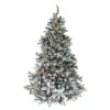 Northlight 6.5' Pre-Lit Medium Natural Emerald Flocked Artificial Christmas Tree, Clear Lights -Christmas Decoration Shop 91ygn61twrcg49aplksqtl5y2vgvbn6a 06032.1588350744