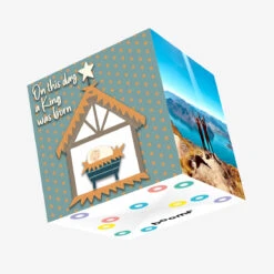 On This Day A King Was Born Christmas Confetti-exploding Greetings Card