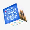 Thank You In Blue Confetti-exploding Greetings Card -Christmas Decoration Shop 9ead60f35695152dadac074461c935d4