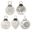 5 Pack | Silver Royal Chic Assorted Ornaments Set - Great Gift Idea, Vintage-Style Decorations For Christmas, Special Occasions, Home Decor And Parties -Christmas Decoration Shop GS03Sets Silver