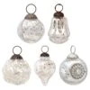 5 Pack | Silver Shabby Chic Assorted Ornaments Set - Great Gift Idea, Vintage-Style Decorations For Christmas, Special Occasions, Home Decor And Parties -Christmas Decoration Shop OR04SV