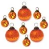 BLOWOUT 9 PACK | Ava Orange Vintage Assorted Ornaments Set - Great Gift Idea, Vintage-Style Decorations For Christmas, Special Occasions, Home Decor And Parties -Christmas Decoration Shop Orange