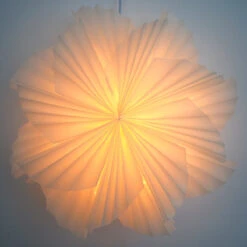 24" White Glacier Snowflake Lantern Pizzelle Design - Great With Or Without Lights - Ideal For Holiday And Snowflake Decorations, Weddings, Parties, And Home Decor -Christmas Decoration Shop SD 082 16DARKALT f9069e7f 8d21 4d19 8f14 7a58a0225373