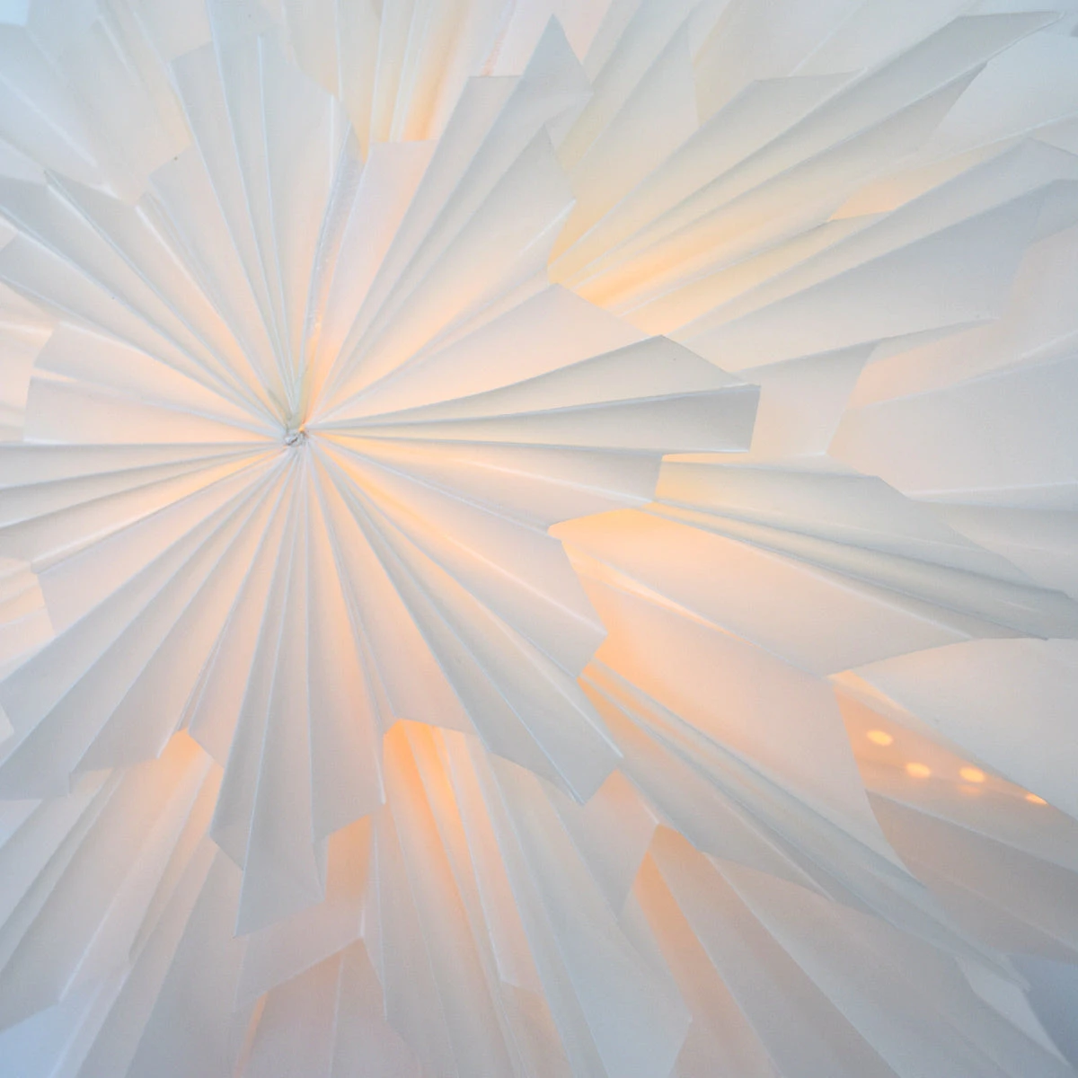 24" White Apricity Snowflake Lantern Pizzelle Design - Great With Or Without Lights - Ideal For Holiday And Snowflake Decorations, Weddings, Parties, And Home Decor 6 24" White Apricity Snowflake Lantern Pizzelle Design - Great With Or Without Lights - Ideal For Holiday And Snowflake Decorations, Weddings, Parties, And Home Decor - Image 4