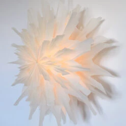 32" White Icicle Snowflake Lantern Pizzelle Design - Great With Or Without Lights - Ideal For Holiday And Snowflake Decorations, Weddings, Parties, And Home Decor 13 32" White Icicle Snowflake Lantern Pizzelle Design - Great With Or Without Lights - Ideal For Holiday And Snowflake Decorations, Weddings, Parties, And Home Decor -Christmas Decoration Shop SD 084ALT