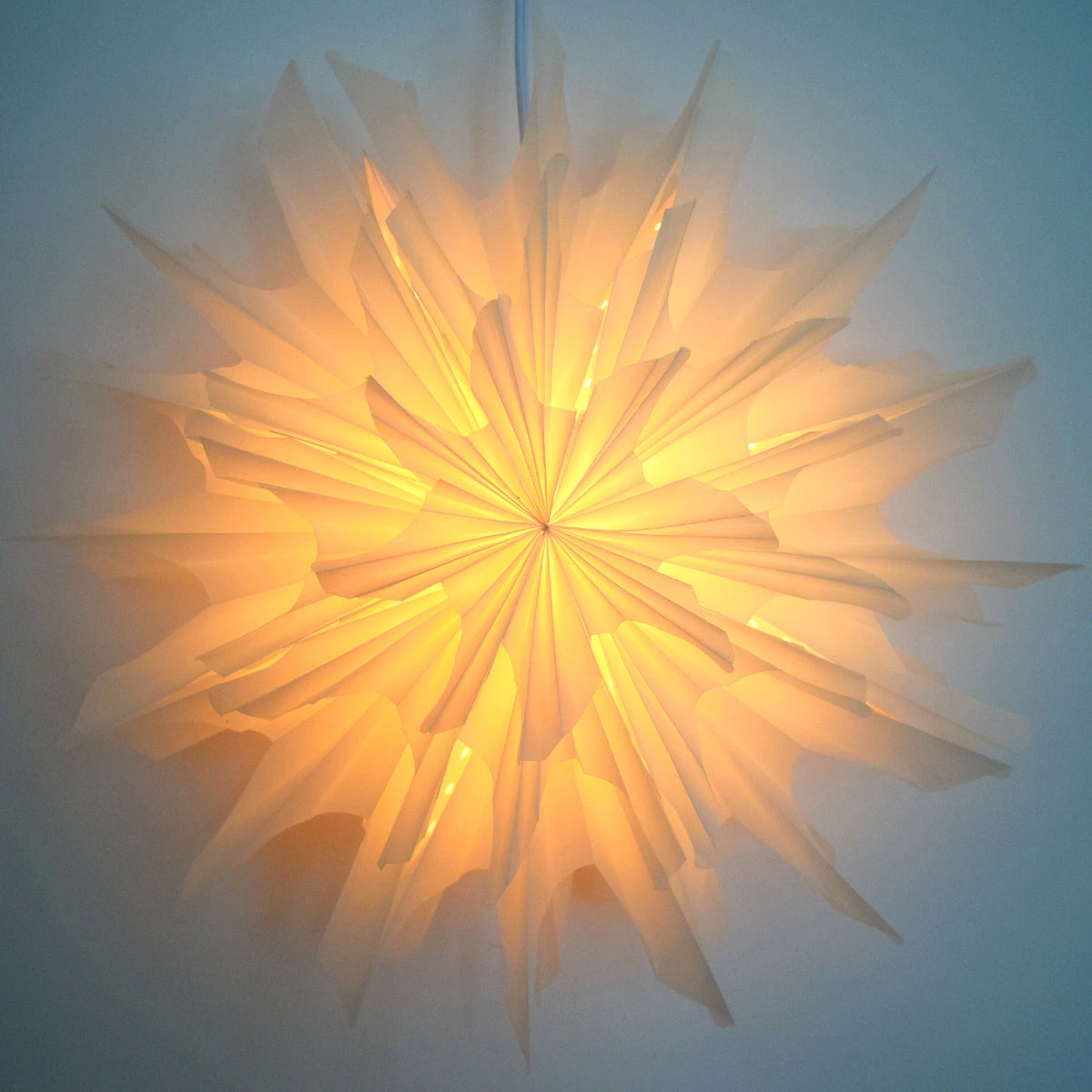 32" White Icicle Snowflake Lantern Pizzelle Design - Great With Or Without Lights - Ideal For Holiday And Snowflake Decorations, Weddings, Parties, And Home Decor 5 32" White Icicle Snowflake Lantern Pizzelle Design - Great With Or Without Lights - Ideal For Holiday And Snowflake Decorations, Weddings, Parties, And Home Decor - Image 3