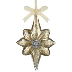 Gold North Star Ornament