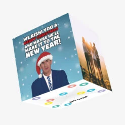 Christmas & New Year Rishi Sunak Confetti-exploding Greetings Card