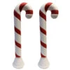 Set Of 2 40" Candy Cane Blow Mold Outdoor Christmas Decoration 77440