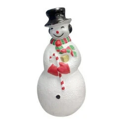 40" Snowman Blow Mold Christmas Lighted Outdoor Decoration 75300