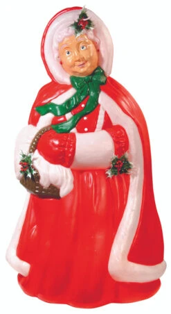 43" Mrs Claus Lighted Christmas Blow Mold Decoration C61720