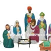 Blow Mold Life Size Christmas Nativity 10pc Set -Christmas Decoration Shop apiwlhmpi 29708.1646091866