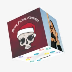 Skull Merry Fucking Christmas Confetti-exploding Greetings Card