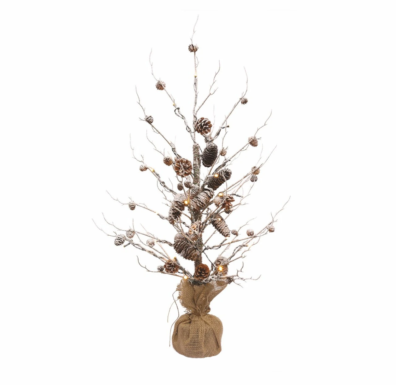 3' Pre-Lit Frosted Twig Pine Cone Artificial Christmas Tree - Warm Clear Lights - 32205754 3 3' Pre-Lit Frosted Twig Pine Cone Artificial Christmas Tree - Warm Clear Lights - 32205754