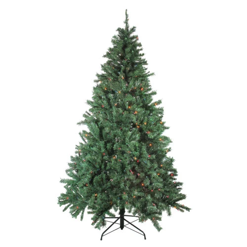 7.5' Pre-Lit Traditional Mixed Pine Artificial Christmas Tree - Multicolor Lights 3 7.5' Pre-Lit Traditional Mixed Pine Artificial Christmas Tree - Multicolor Lights