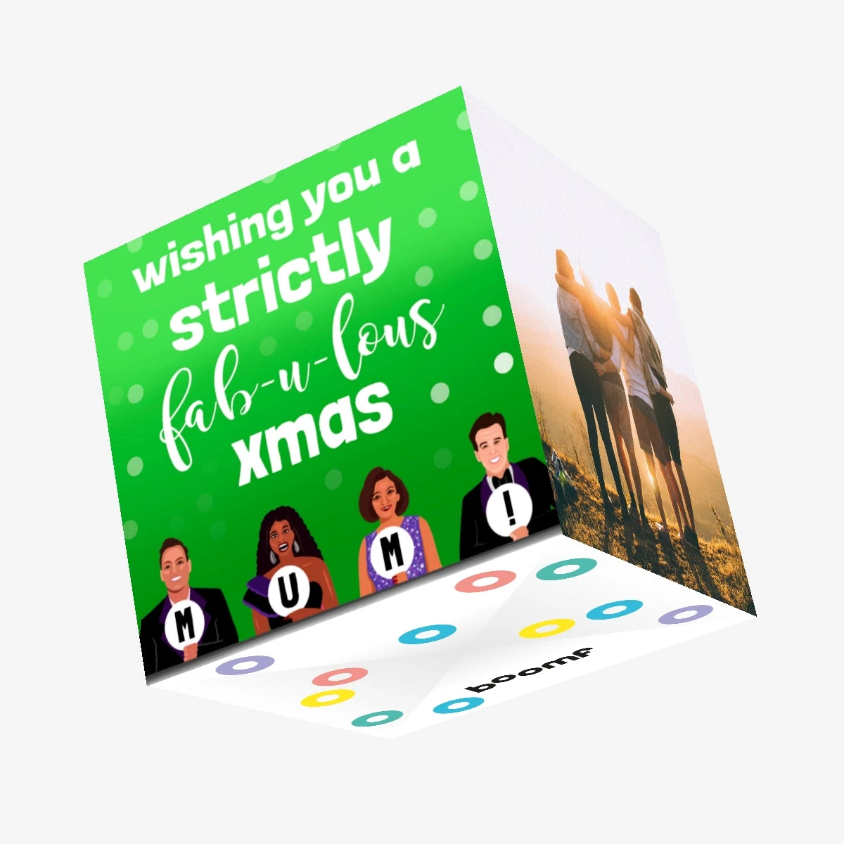 Strictly Fabulous Xmas Mum Confetti-exploding Greetings Card 3 Strictly Fabulous Xmas Mum Confetti-exploding Greetings Card