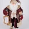 Karen Didion Santa - 16in - Sparkling Burgundy Wine 2020 -Christmas Decoration Shop decorative figurine wine santa figurine 16 12