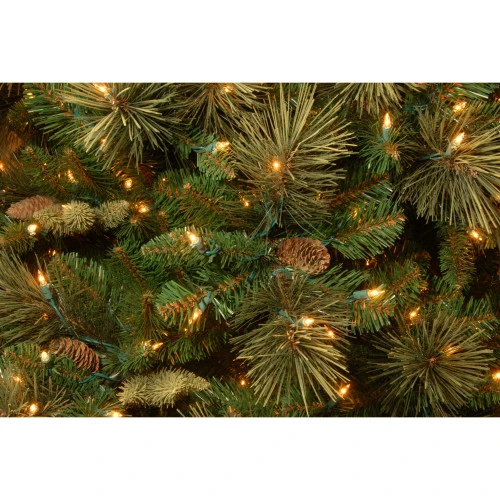 Christmas Central 6.5 Ft. Carolina Pine Slim Tree With Clear Lights 5 Christmas Central 6.5 Ft. Carolina Pine Slim Tree With Clear Lights - Image 3