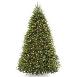 9’ Pre-Lit Dunhill Fir Artificial Christmas Tree – Clear Lights