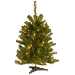3’ Pre-Lit Eastern Spruce Artificial Christmas Tree - Clear Lights