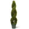 4' Potted Artificial Double Spiral Cedar Topiary Tree